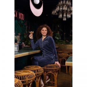 Women velours set Navy