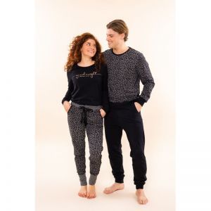 Men lounge set black