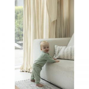 Pyjama met lange mouwen Groen melange