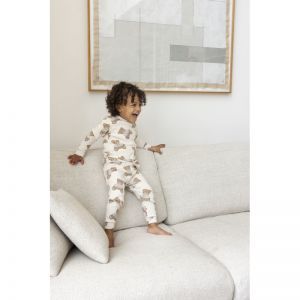 Pyjama Teddy Bear Offwhite Melang
