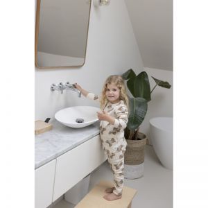 Pyjama Teddy Bear Offwhite Melang