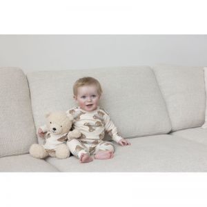 Pyjama Teddy Bear Offwhite Melang
