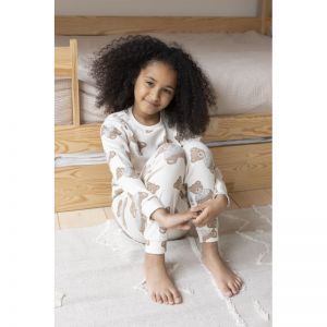 Pyjama Teddy Bear Offwhite Melang