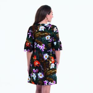 Kleedje Loja 848 dark olive/