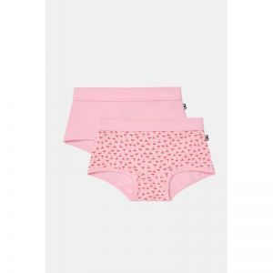 Meisjes slip, shorty 2-pack 012 roze + plan