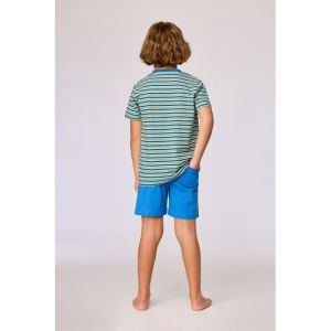 Jongenspyjama met korte mouwen 908 groen-blauw