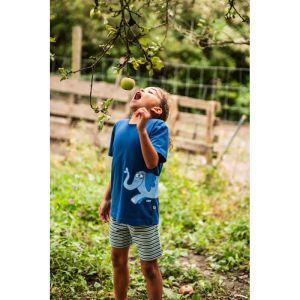 Jongenspyjama korte mouwen 887 donkerblauw