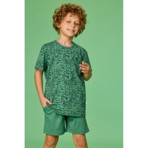 Jongens pyjama korte mouwen 913 palmbomen p
