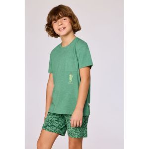 Jongens pyjama korte mouwen 742 groen