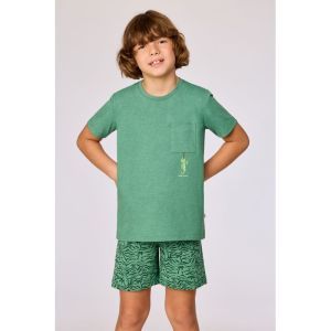 Jongens pyjama korte mouwen 742 groen