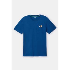 Herenpyjama korte mouwen 887 donkerblauw