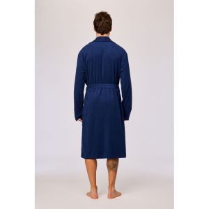 Heren badjas 873 donkerblauw