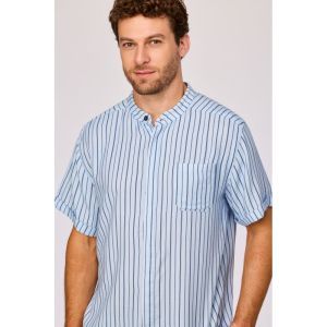 Herenpyjama 991 streep blau