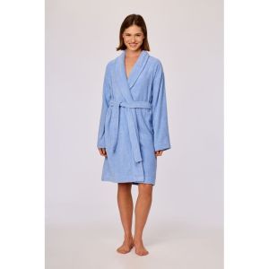 Dames badjas 840 blauw