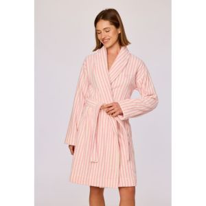 Dames badjas 920 roze streep