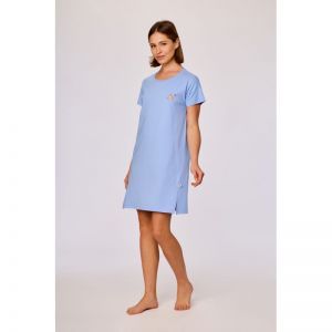 Slaapkleedje, korte mouwen 840 blauw