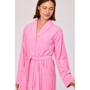 Dames badjas 429 felroze