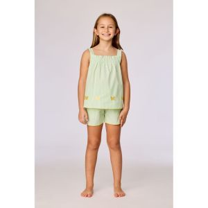 Meisjes setje top en shortje 928 groene vert