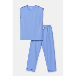 Damespyjama 840 blauw