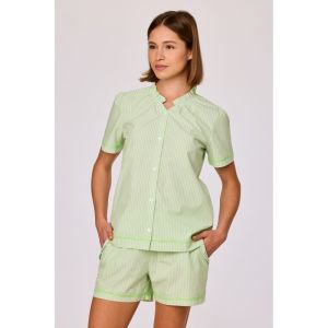 Damespyjama korte mouwen 928 groene vert