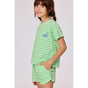 Setje in badstof 922 groene stre