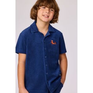 Set in badstof 873 donkerblauw