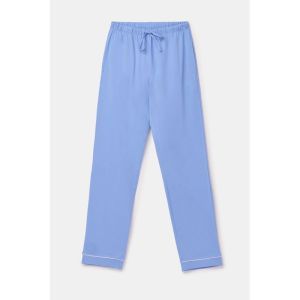 Damespyjama doorknoop 840 blauw