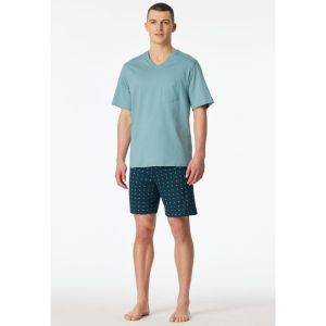 Herenpyjama, korte mouwen 708 mint