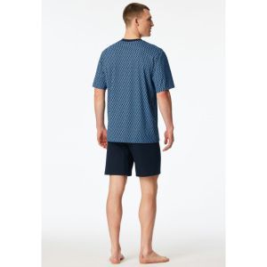 Herenpyjama, korte mouwen 800 blau