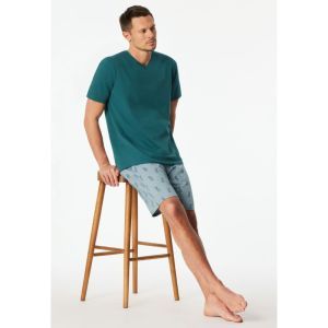 Herenpyjama korte mouwen 700 grün
