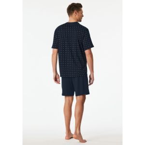 Herenpyjama, korte mouwen 803 dunkelblau