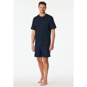 Herenpyjama, korte mouwen 803 dunkelblau