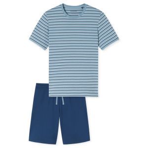 Herenpyjama korte mouwen 838 pacific blu