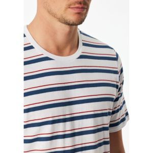 Herenpyjama korte mouwen 100 weiss
