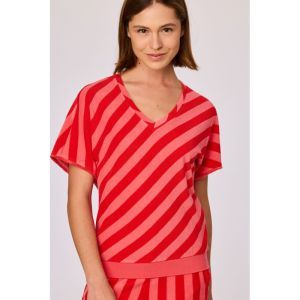 Setje in badstof 983 streep rood