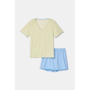 Dames pyjama korte mouwen 979 schelpjes f
