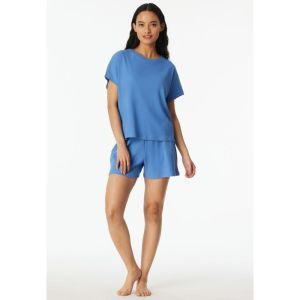 Damespyjama, korte mouwen 833 aqua