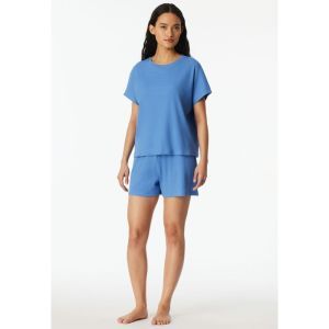 Damespyjama, korte mouwen 833 aqua
