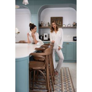 Pyjama Amani lange mouwen beige