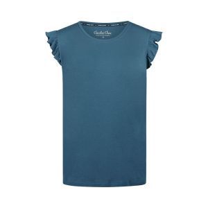 Damespyjama korte mouwen navy