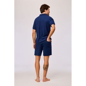 Heren set in badstof 873 donkerblauw