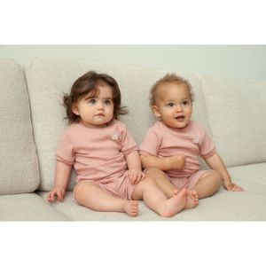 Feetje pyjama korte mouwen Mauve