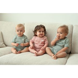 Feetje pyjama korte mouwen Zeegroen