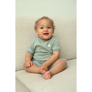 Feetje pyjama korte mouwen Zeegroen
