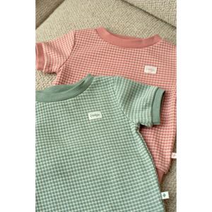 Feetje pyjama korte mouwen Zeegroen