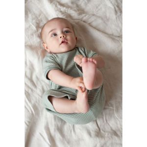 Feetje pyjama korte mouwen Zeegroen