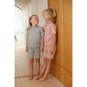 Feetje pyjama korte mouwen Zeegroen