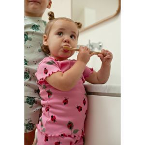 Feetje pyjama met korte mouwen Roze