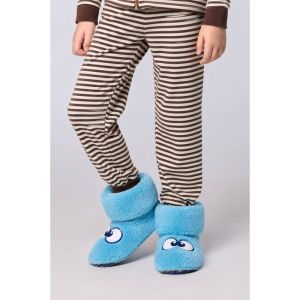 Pantoffels met oogjes 824 blauw