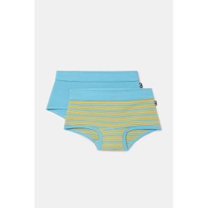 Meisjes boxer, 2-pack 014 blauwe stre